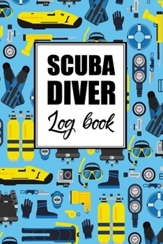 Paperback Scuba Diver Log Book: Detailed Scuba Diving Logbook/110 pages/6"x9" Book