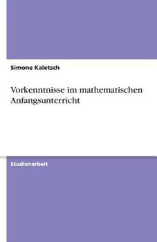Paperback Vorkenntnisse im mathematischen Anfangsunterricht [German] Book