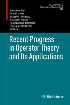 Paperback Recent Progress in Operator Theory and Its Applications Book