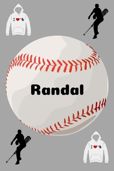 Randal: Baseball Sports Personalized Journal to write in, Game Experiences for Men Women Boys and Girls for gifts holidays