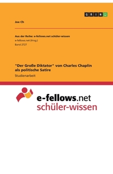 Paperback Der Große Diktator von Charles Chaplin als politische Satire [German] Book