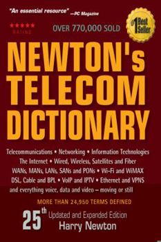 Paperback Newton's Telecom Dictionary Book