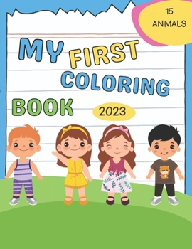 Paperback My first coloring book: My first colors to paint animals my first coloring book [Spanish] Book