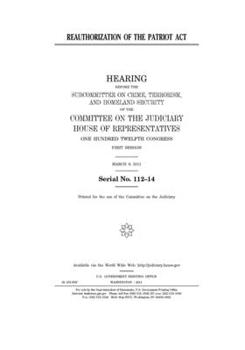 Paperback Reauthorization of the PATRIOT Act Book