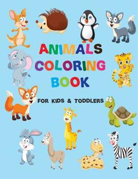 Paperback animals toddler coloring book: coloring books for kids ages 4-8 Book