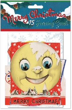 Vintage Christmas Cards Pack (15 Greeting Cards with Envelopes)