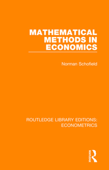 Paperback Mathematical Methods in Economics Book