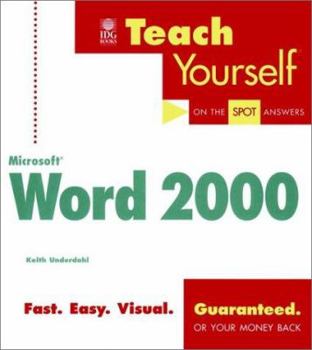 Paperback Teach Yourself Microsoft Word 2000 Book