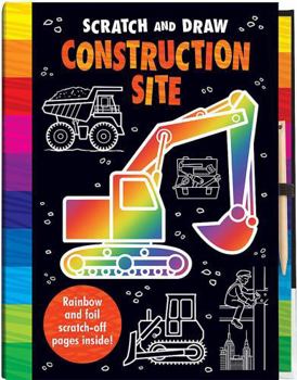 Hardcover Scratch and Draw: Construction Site Book