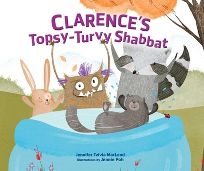 Hardcover Clarence's Topsy-Turvy Shabbat Book