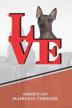 American Hairless Terrier: Dog Love Park Isometric DOT Paper Notebook book is 120 pages 6"x9"