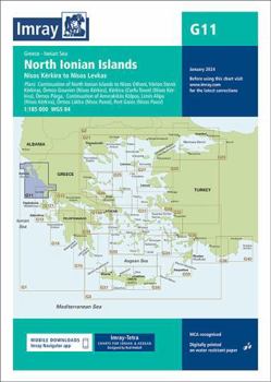 Map Imray Chart G11: North Ionian Islands (G Charts) Book