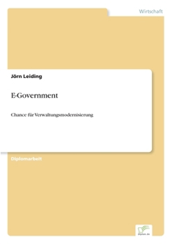 Paperback E-Government: Chance für Verwaltungsmodernisierung [German] Book