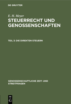 Hardcover Die Direkten Steuern [German] Book