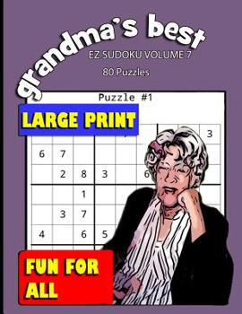Paperback Grandma's Best EZ Sudoku: Volume 7 Book