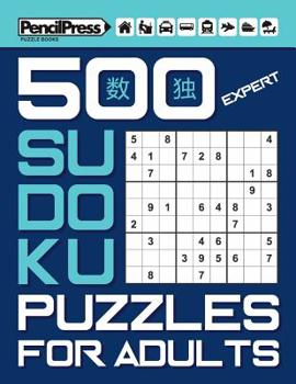 Paperback 500 Expert Sudoku Puzzles for Adults (with answers) Book
