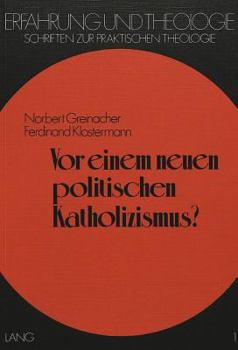 Paperback VOR Einem Neuen Politischen Katholizismus? [German] Book