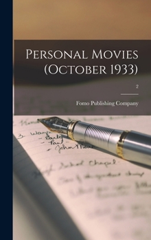 Hardcover Personal Movies (October 1933); 2 Book