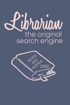 Paperback Notes and Agenda: Monthly Calendars, Weekly Planner, and Diary for Librarian with Funny Cover Quote in Blue Book