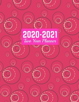 2020-2021 Two Year Planner: Handy Calendar Year Vision Planner (January 2020 - December 2021) - Monthly and Weekly Schedule Organizer and Journal Art Cover 00023188