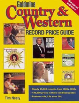 Paperback Goldmine Country & Western Record Price Guide Book