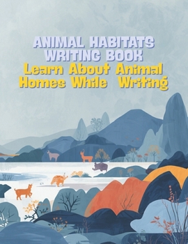 Paperback ANIMAL HABITATS WRITING BOOK: Learn About Animal Homes While Practicing Writing Book