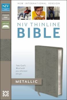 Bonded Leather Thinline Bible-NIV-Metallic Book