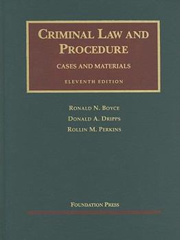 Hardcover Criminal Law and Procedure (University Casebook Series) Book