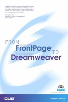 Paperback From FrontPage to Dreamweaver (With CD-ROM) Book