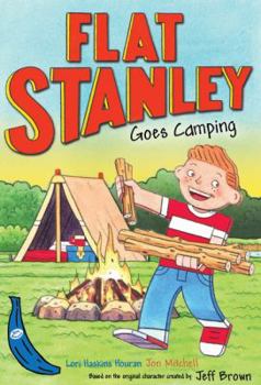 Paperback Flat Stanley Goes Camping: Blue Banana (Banana Books) Book