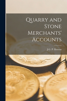 Paperback Quarry and Stone Merchants' Accounts Book