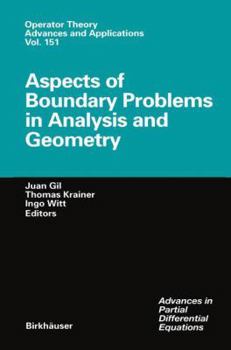 Paperback Aspects of Boundary Problems in Analysis and Geometry Book