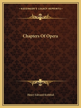 Paperback Chapters Of Opera Book