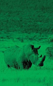 Paperback Alive! white rhino - Green duotone - Photo Art Notebooks (5 x 8 series) Book