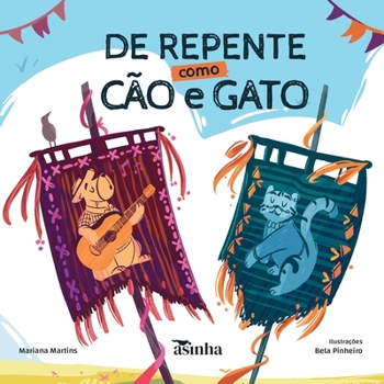 Paperback De repente como cão e gato [Portuguese] Book