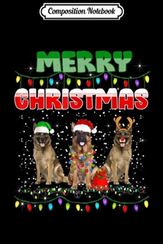Paperback Composition Notebook: German Shepherd Dog Tree Christmas Sweater Xmas Dogs Gifts Journal/Notebook Blank Lined Ruled 6x9 100 Pages Book