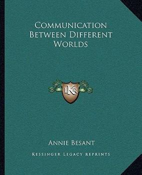 Paperback Communication Between Different Worlds Book