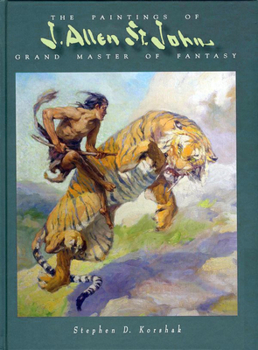 Paperback Paintings of J Allen St John: Grand Master of Fantasy Book