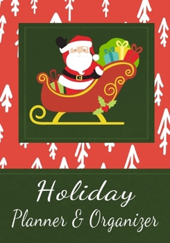 Paperback Holiday Planner & Organizer: Festivities Organizer for Christmas Eve, Christmas Day, Boxing Day, New Year's Eve and New Year's Day 7x10 70 Pages Book