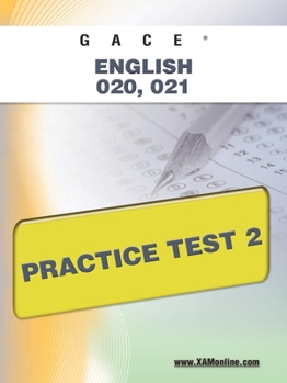 Paperback Gace English 020, 021 Practice Test 2 Book