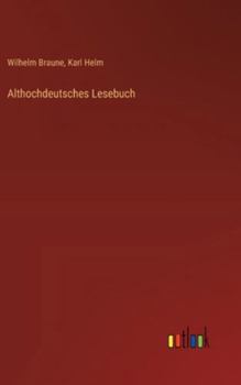 Hardcover Althochdeutsches Lesebuch [German] Book