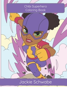 Paperback Chibi Superhero Coloring Book