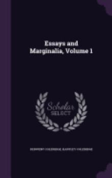 Hardcover Essays and Marginalia, Volume 1 Book