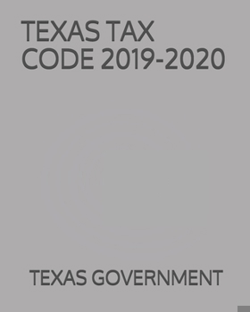 Paperback Texas Tax Code 2019-2020 Book