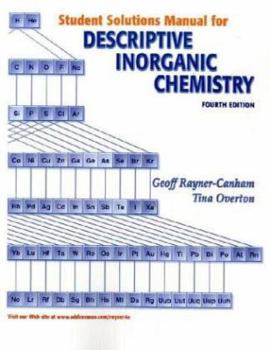 Paperback Descriptive Inorganic Chemistry, Student Solutions Manual Book