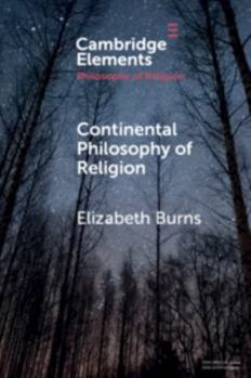 Paperback Continental Philosophy of Religion Book