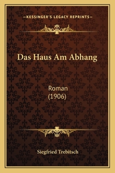 Paperback Das Haus Am Abhang: Roman (1906) [German] Book