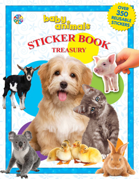 Hardcover Baby Animals Sticker Book Treasury Book