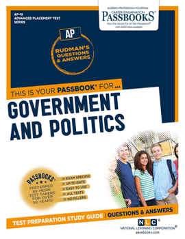 Paperback Government and Politics (U.S.) (Ap-10), 10: Passbooks Study Guide Book