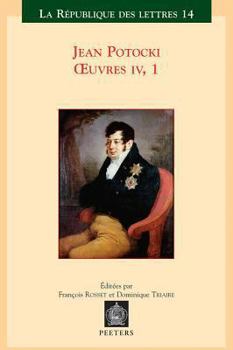 Jean Potocki - Oeuvres IV.2 (La Republique Des Lettres)